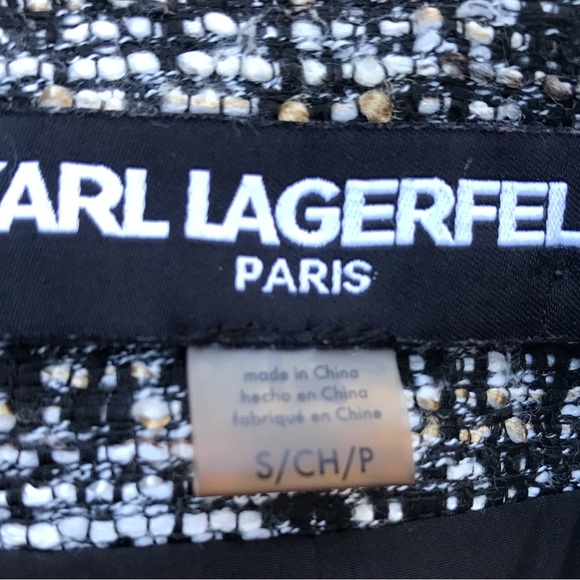 Karl Lagerfield Tweed Crop Jacket - Picture 8 of 8